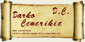 Darko Čemerikić vizit kartica